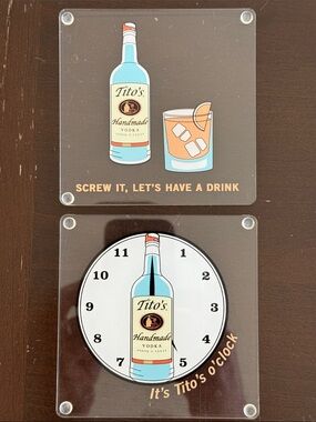 Titos Vodka Cocktail Drinks Acrylic Coasters Gift
